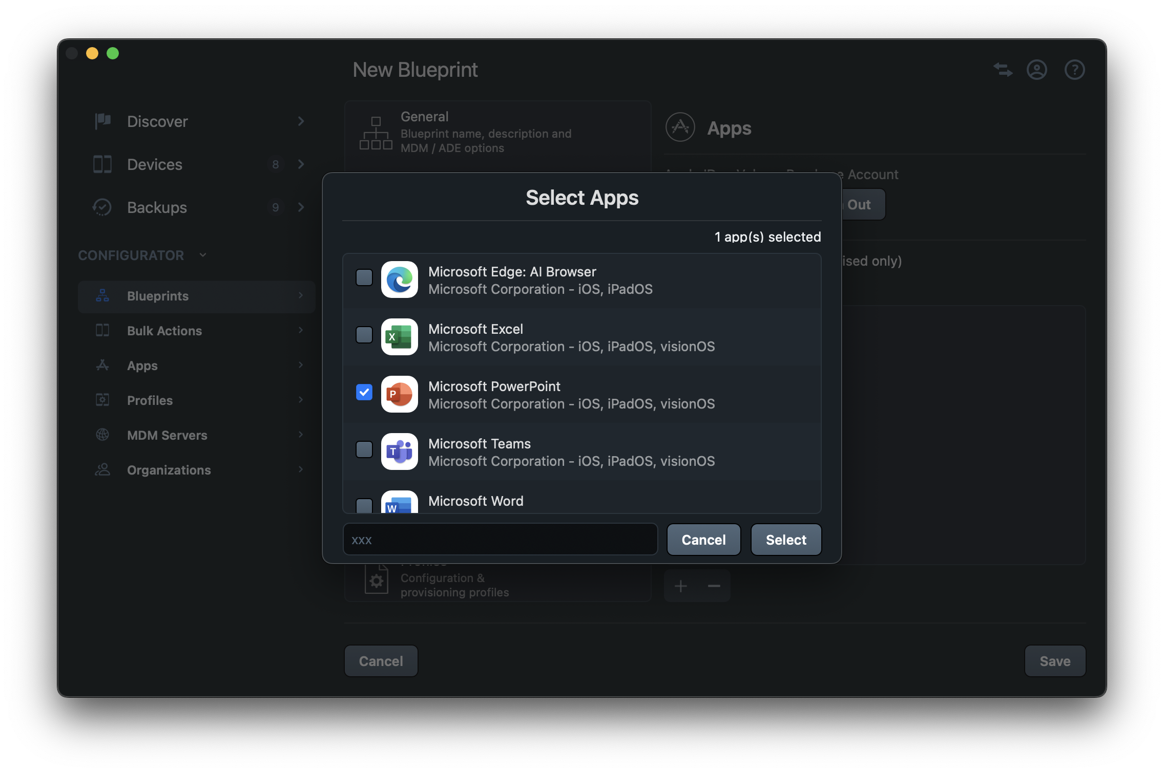 iMazing Configurator Select App